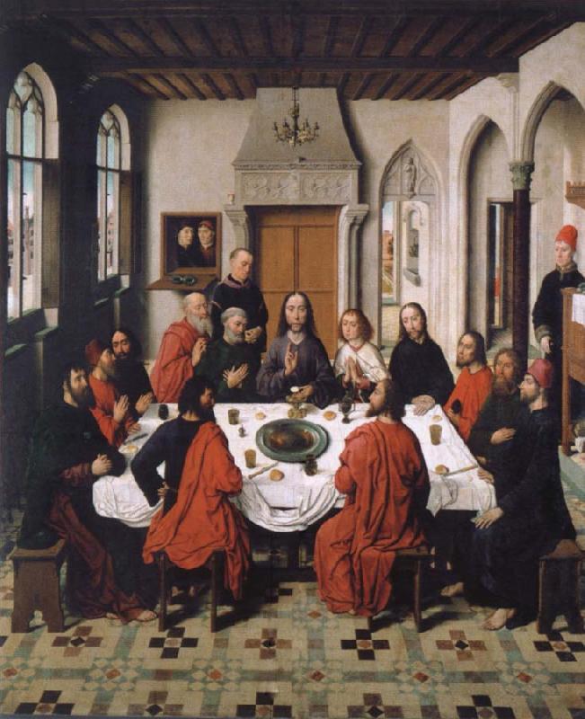 Dieric Bouts Installation of the hl.  Communion oil painting picture